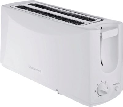 Simple Value - Toaster - 4 Slice - White.